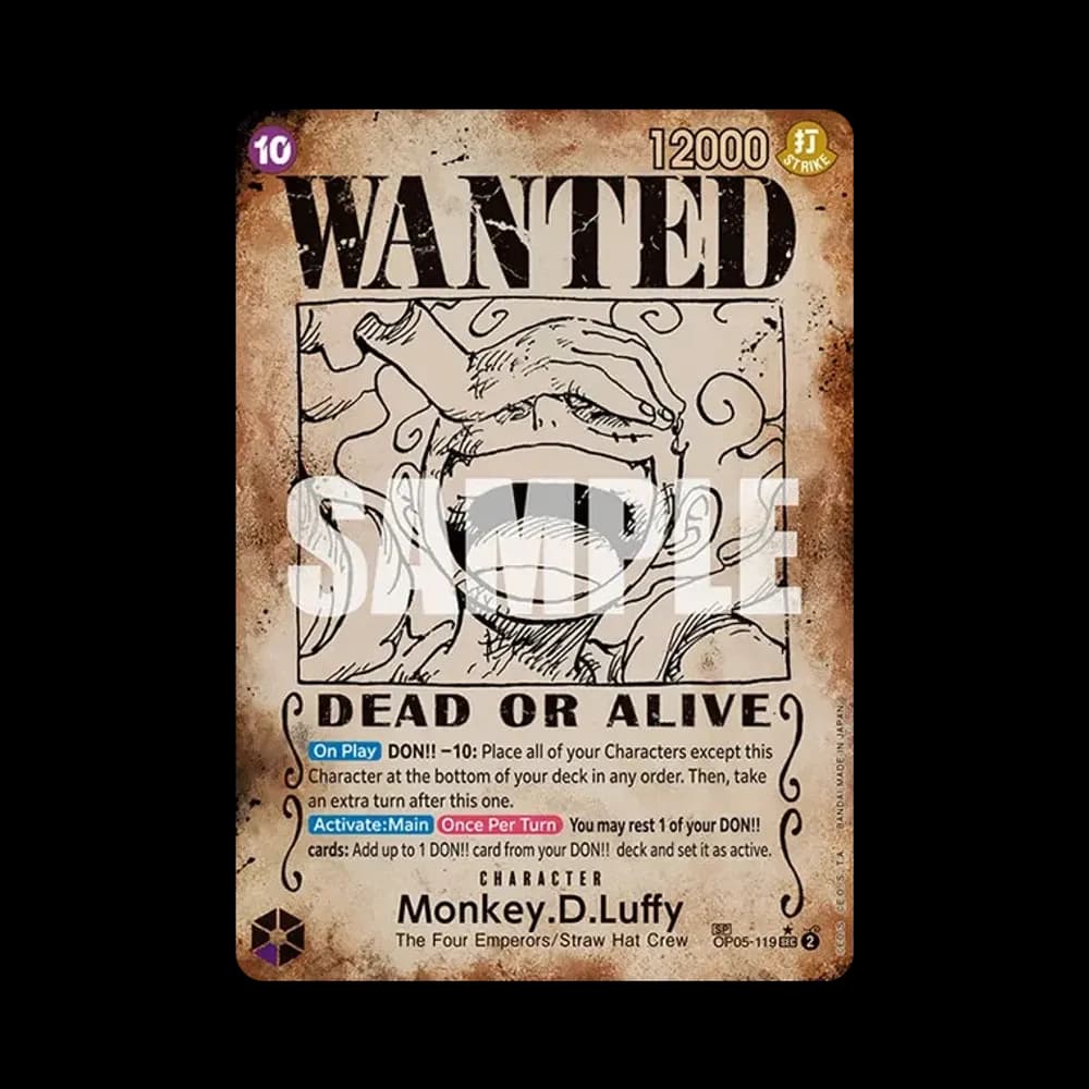 Monkey.D.Luffy : Wanted SEC-SPC [OP05-119] [EN](Booster Pack "Emperors in the New World")