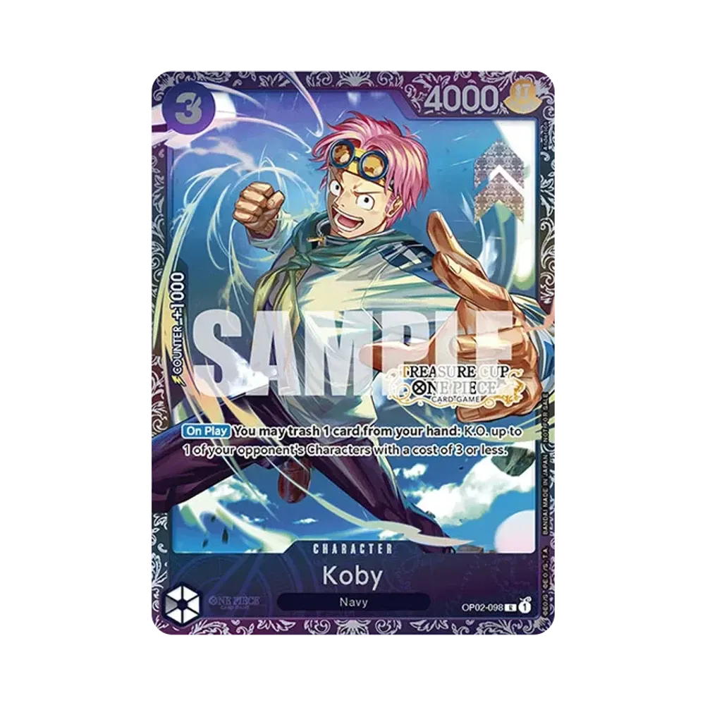 Koby R [OP02-098] [EN](Promotional Card "Treasure Cup TOP 64")