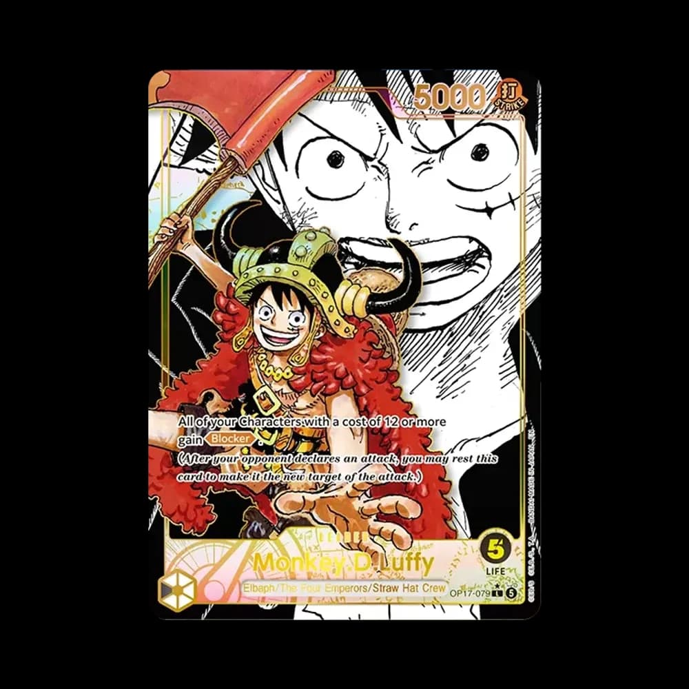 Monkey.D.Luffy L-SP (Manga Alt Art) [OP17-079][EN](Booster Pack "THE WORLD’S STRONGEST WARRIORS")