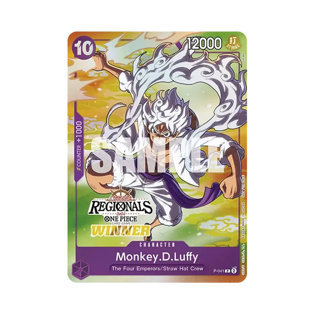 Monkey.D.Luffy P [P-041] [EN](Promotional Card "Offline Regional Champion Card Set 2024 Vol.2")