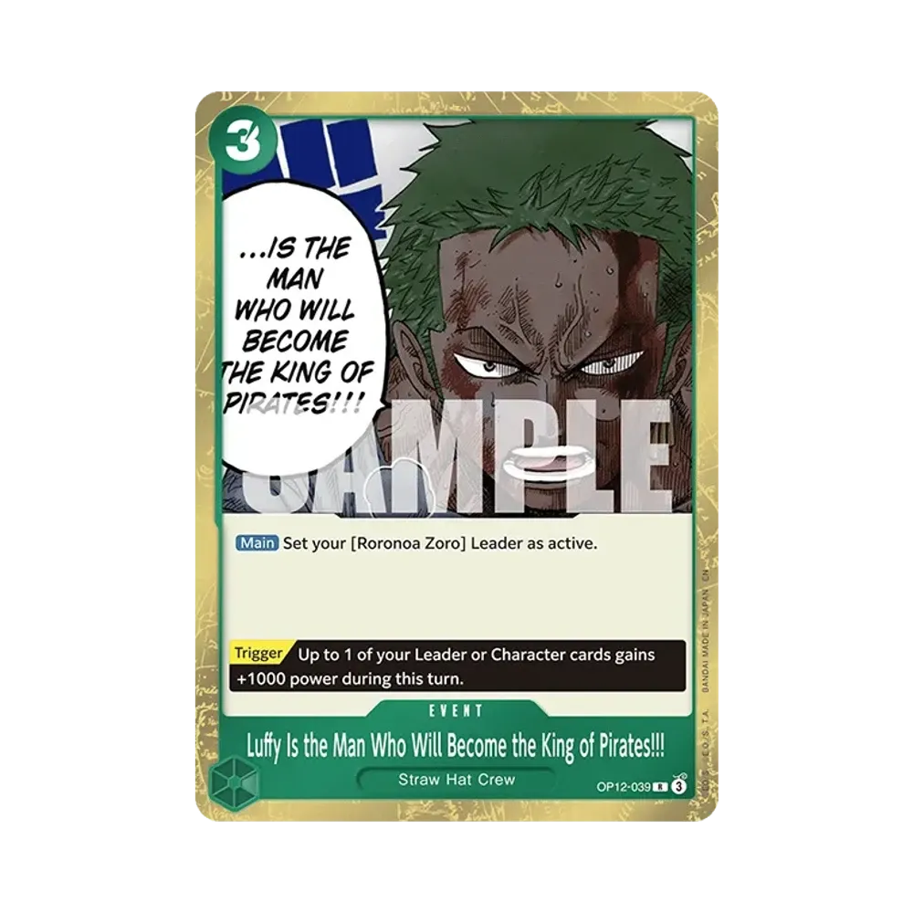 Luffy Is the Man Who Will Become the King of Pirates!!! R [OP12-039] [EN](Booster Pack "LEGACY OF THE MASTER")