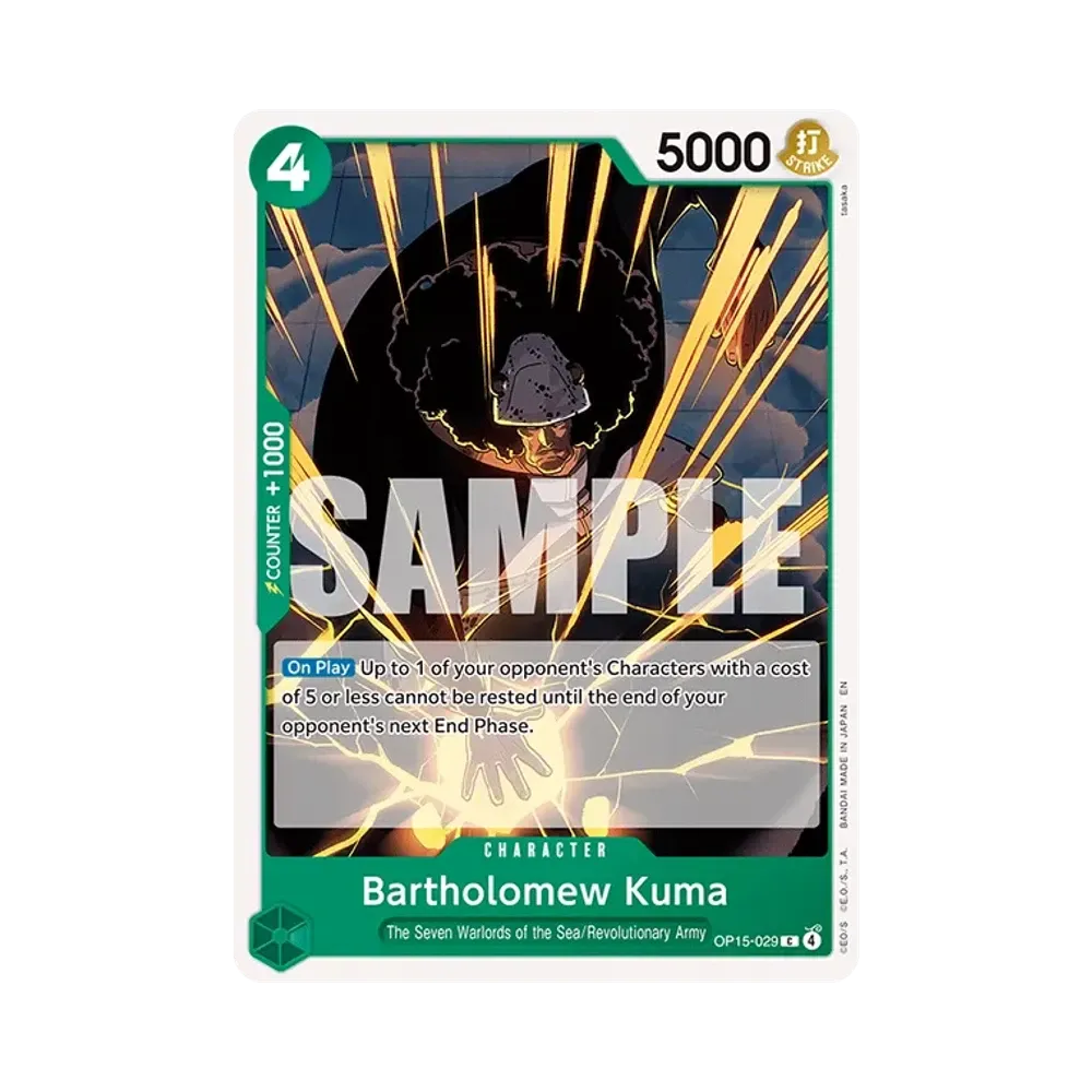 Bartholomew Kuma C [OP15-029][EN](Booster Pack "ADVENTURE ON KAMI’S ISLAND")