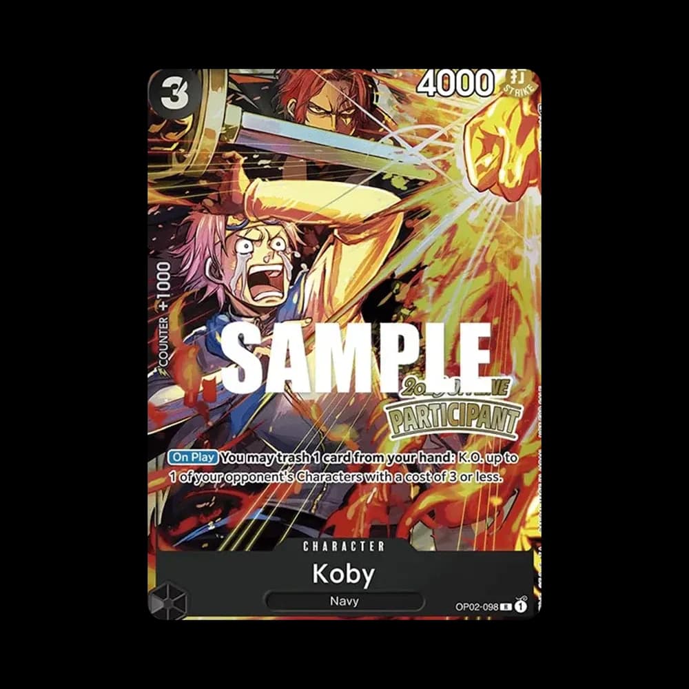 Koby R [OP02-098] [EN](Promotional Card "Offline Regional Participation Pack Vol.1")