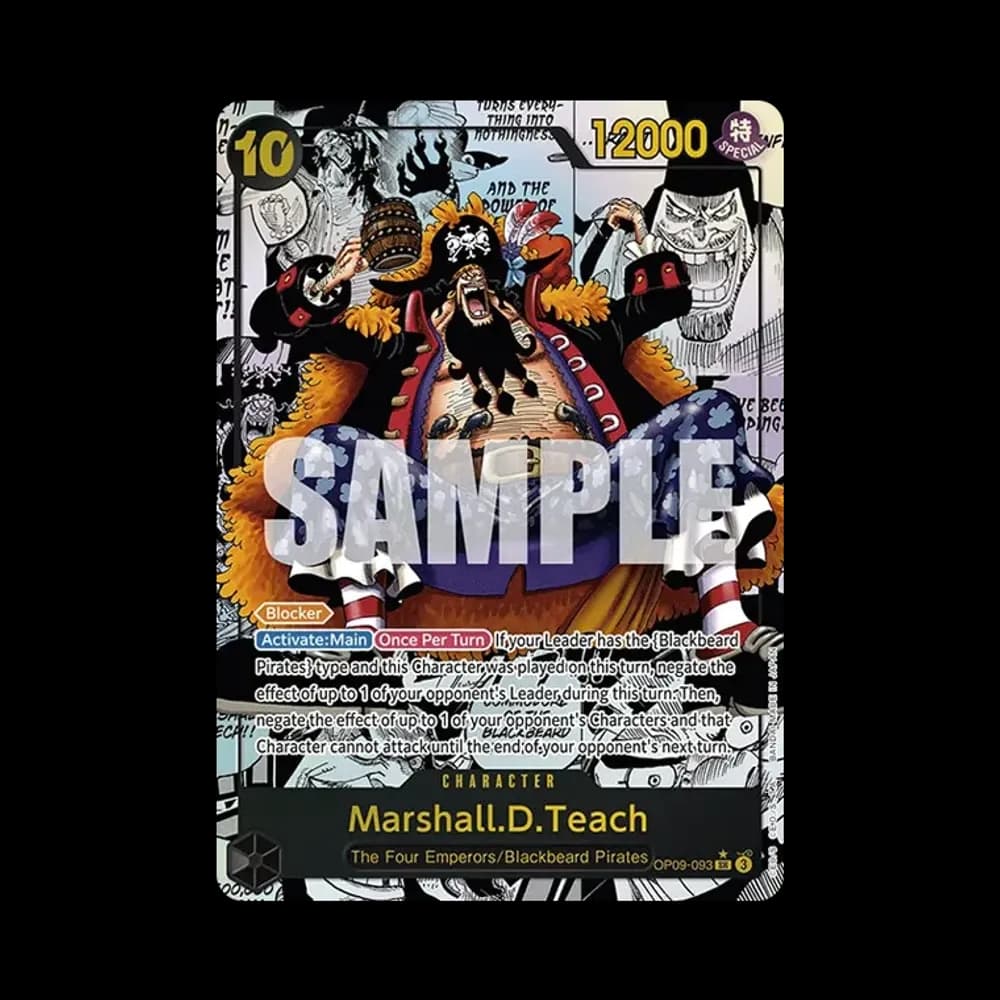 Marshall.D.Teach SR-SP (Comic Parallel) [OP09-093] [EN](Booster Pack "Emperors in the New World")