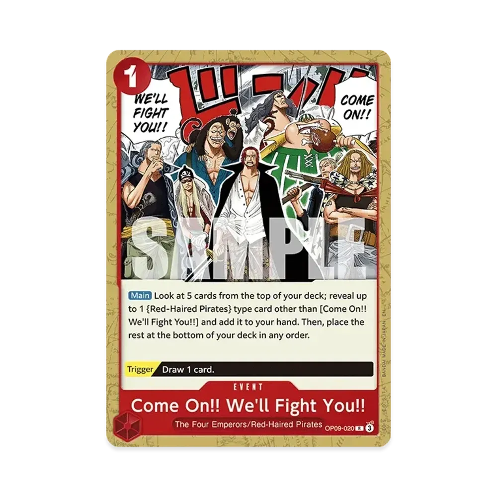 Come On!! We'll Fight You!! R [OP09-020] [EN](Start Deck "RED Shanks")