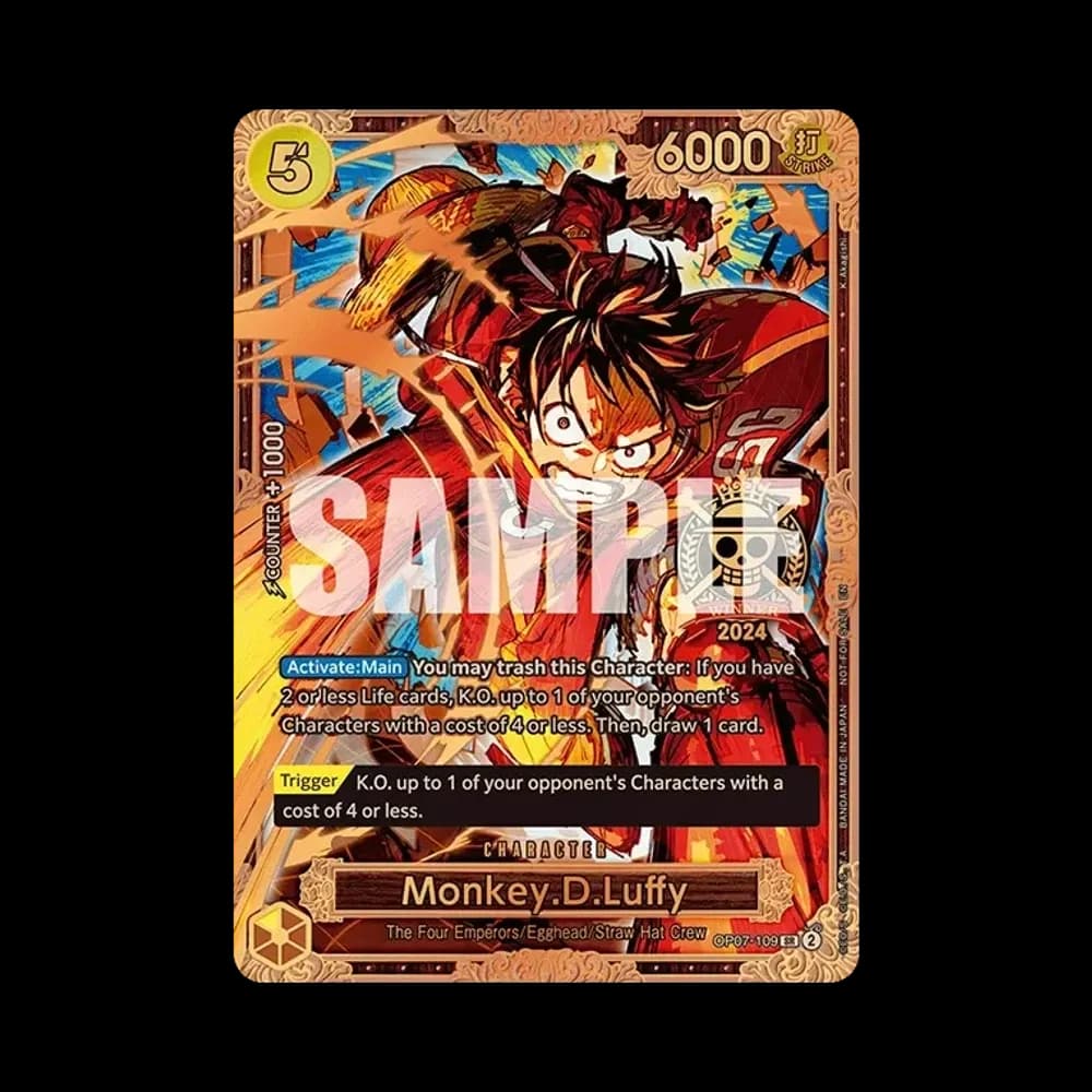 Monkey.D.Luffy : 3rd Place SR [OP07-109] [EN](Promotional Card "Championship 2024 World Final")