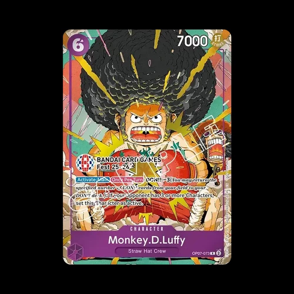 Monkey.D.Luffy R [OP07-073] [EN](Promotional Card "BANDAI CARD GAMES Fest 25-26 Free Giveaways")