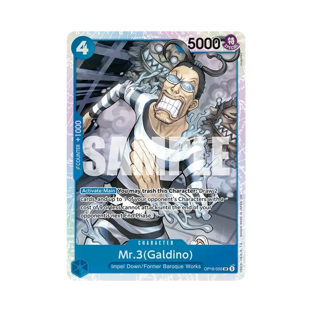 Mr.3(Galdino) SR [OP16-056][EN](Booster Pack "THE TIME OF BATTLE")