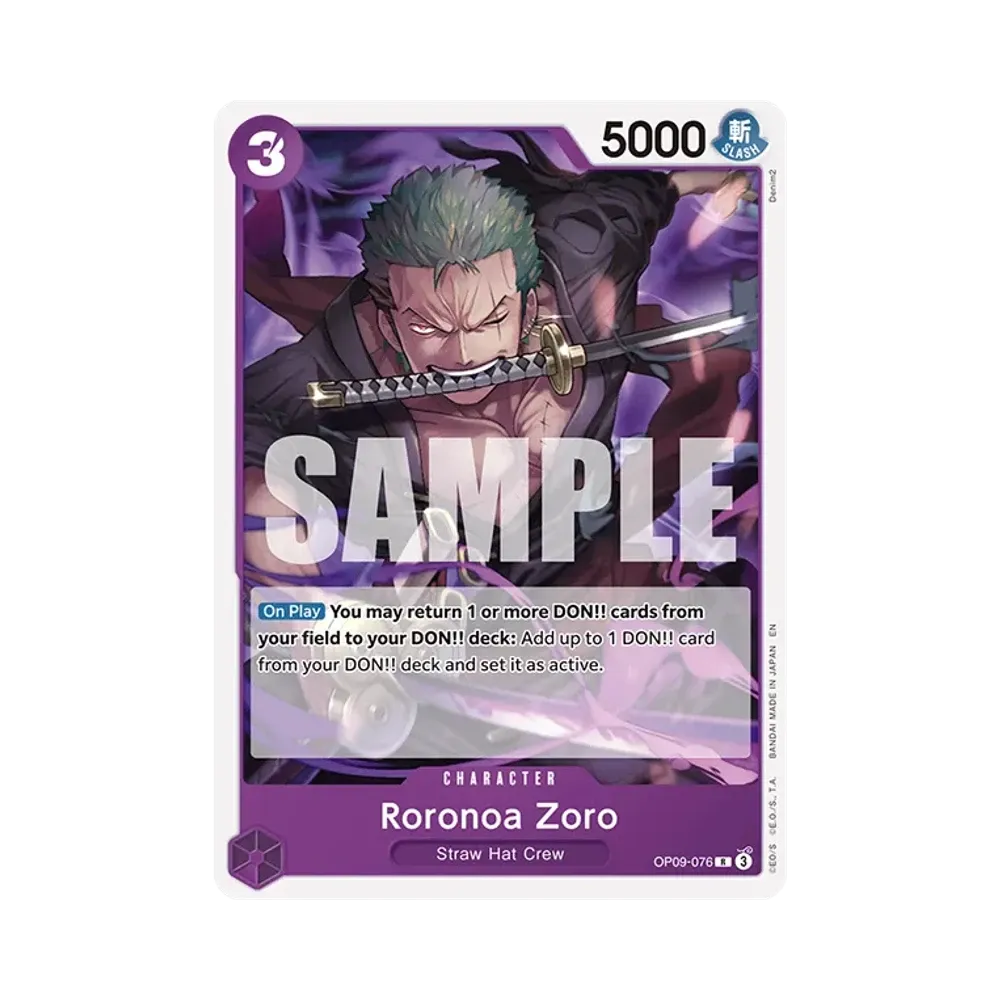 Roronoa Zoro R [OP09-076] [EN](Start Deck "PURPLE/BLACK Monkey.D.Luffy")