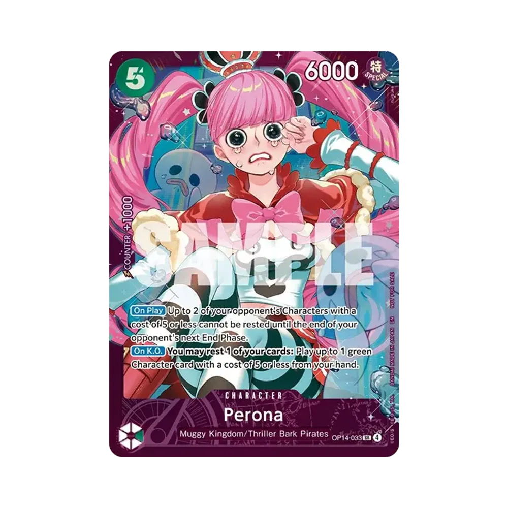 Perona SR :Top 4 [OP14-033][EN](Promotional Card "Extra Grand Battle for Stores 2026 May")