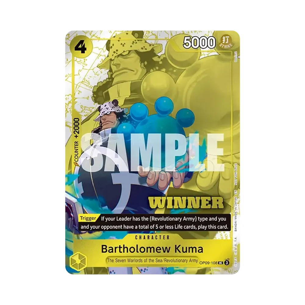 Bartholomew Kuma UC [OP09-018] [EN](Promotional Card "Winner Pack 2025 Vol.4")
