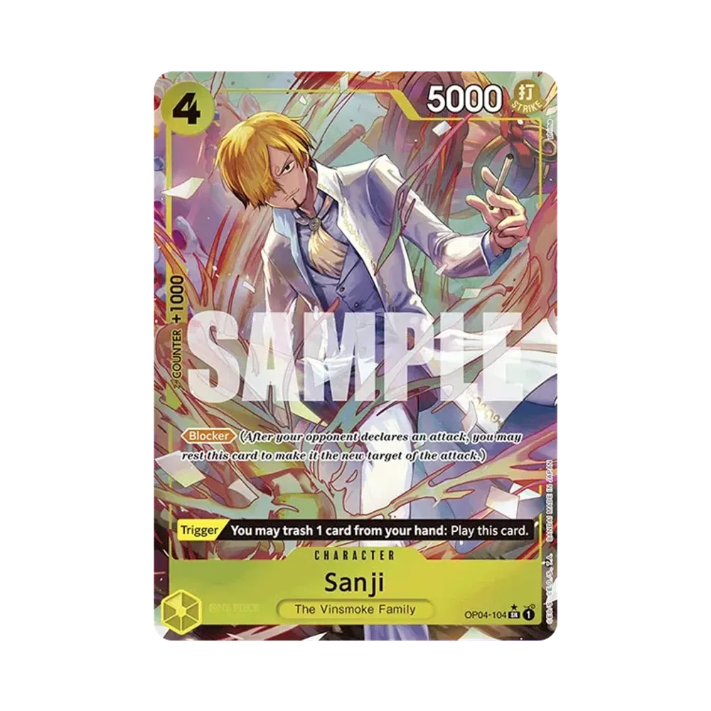 Sanji SR-P [OP04-104] [EN](Premium Booster "ONE PIECE CARD THE BEST")