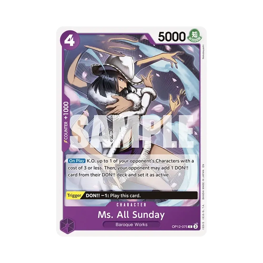 Ms. All Sunday C [OP12-075] [EN](Booster Pack "LEGACY OF THE MASTER")