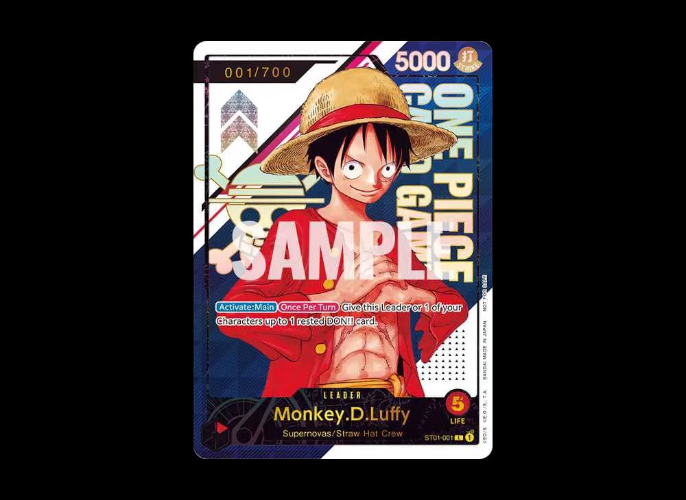 Monkey.D.Luffy L Serial Number (Opened) [ST01-001] [EN] (Flagship Battle Victory souvenir)
