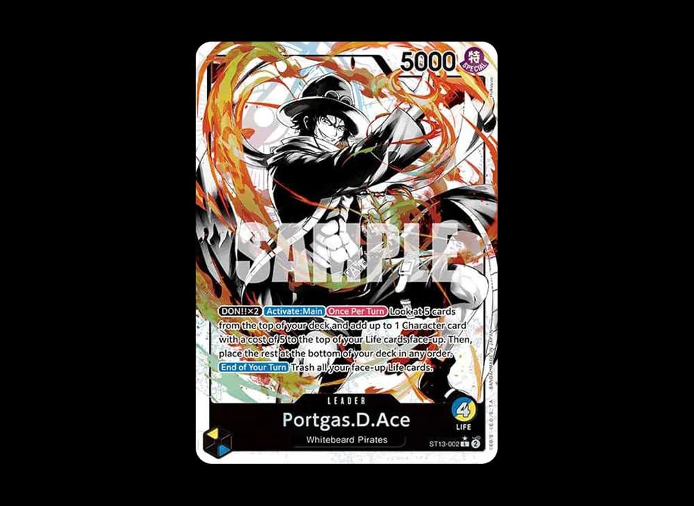 Portgas.D.Ace L-P [ST13-002] [EN](Ultra DecK "The Three Brothers")