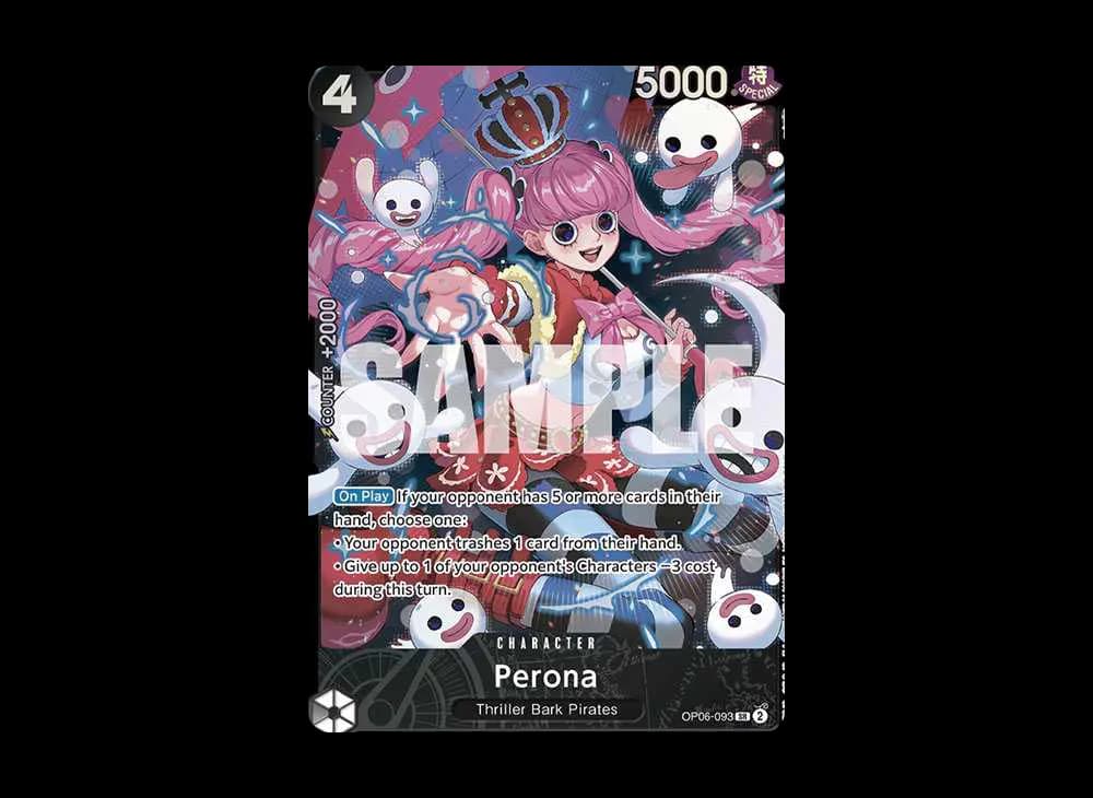 Perona (Black Ver.) SR [OP06-093] [EN](Promotional Card "August 2024 Store Treasure Cup Champion Card")