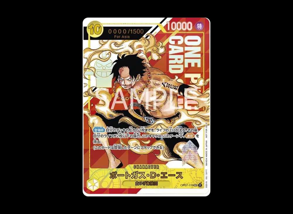 Portgas D Ace SR-P (Opened) [OP07-119] (Flagship Battle Winner Prize) for Asia