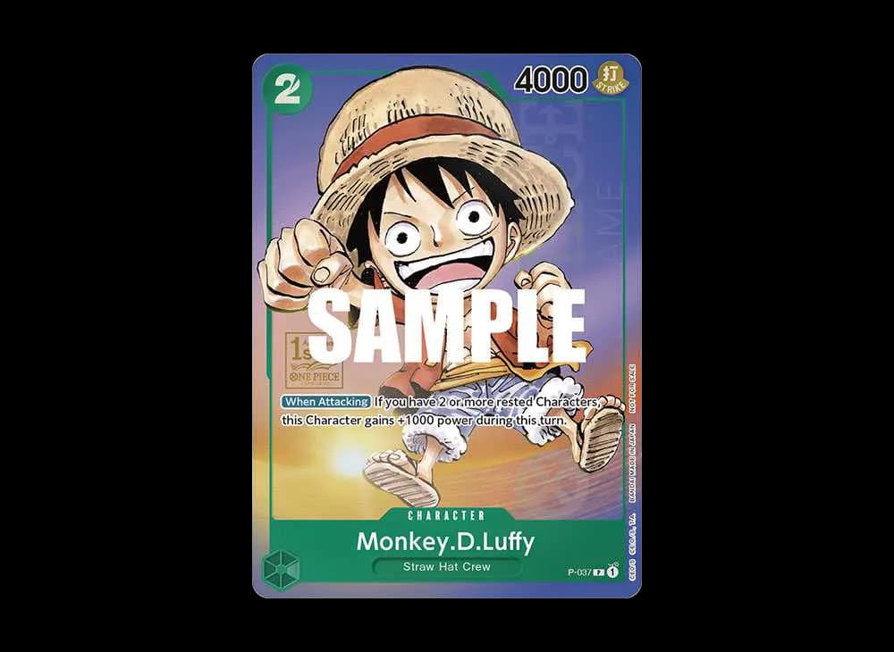 Monkey.D.Luffy P (Gold Stamp) [P-037] [EN](Promotional Card "1st Anniversary Tournament Participation")