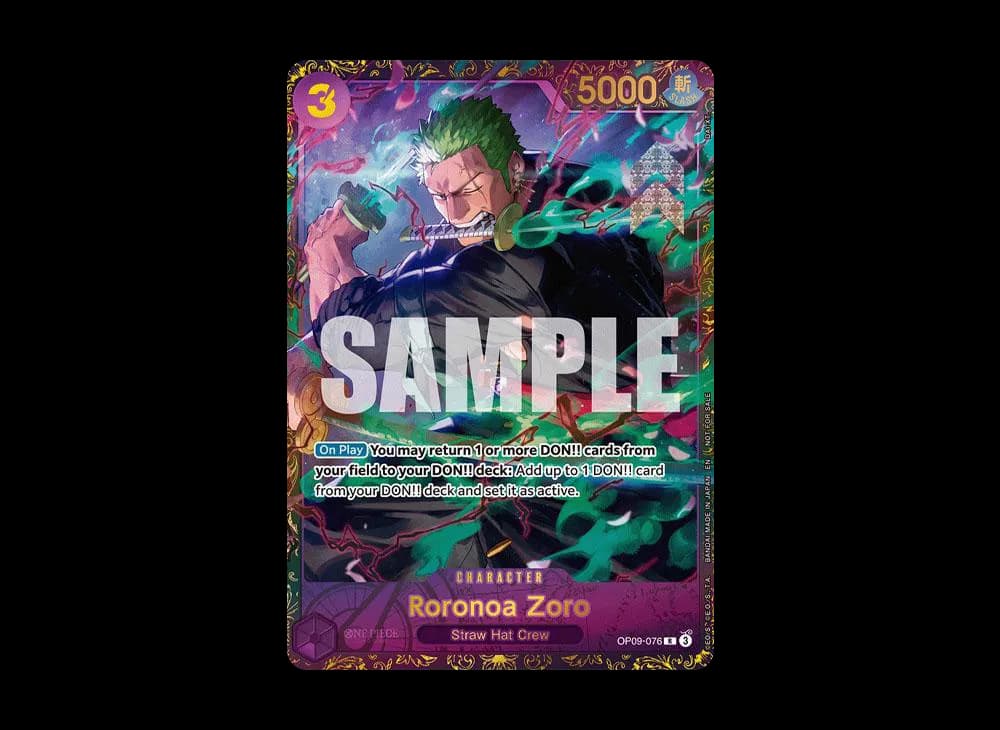 Roronoa Zoro R [OP09-076] [EN](Promotional Card "Championship 25-26 Offline Regionals Season 1 Top 16")