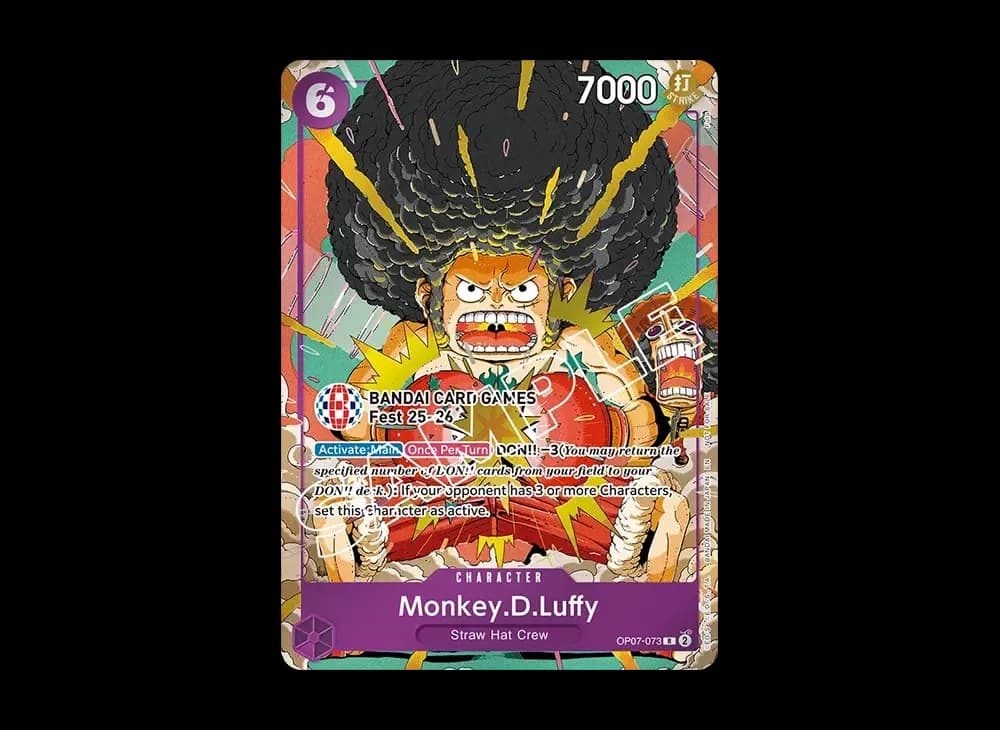 Monkey.D.Luffy R [OP07-073] [EN](Promotional Card "BANDAI CARD GAMES Fest 25-26 Free Giveaways")