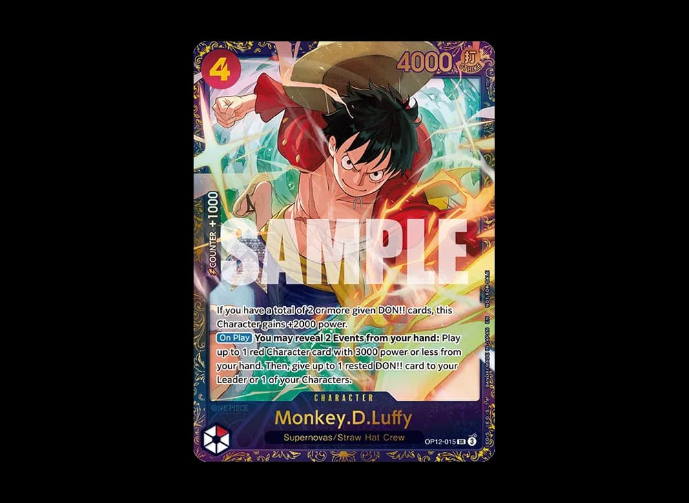 Monkey.D.Luffy SR :TOP 64 [OP12-015](Promotional Card "Treasure Cup November 2025")