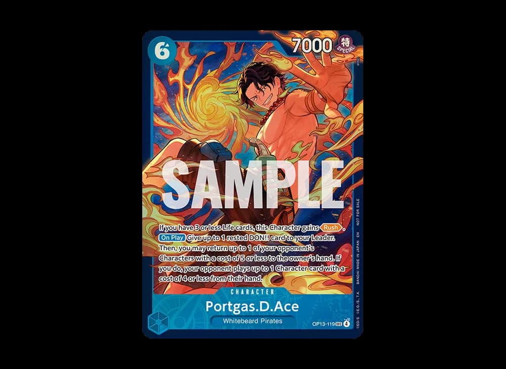 Portgas.D.Ace SEC :Champion's Prize [OP13-119][EN] (Promotional Card "Store Treasure Cup 2026 March")