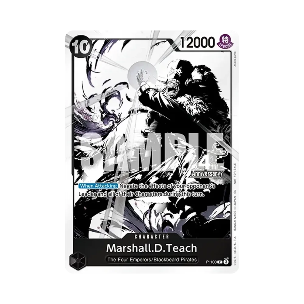 Marshall.D.Teach P [P-100][EN](Promotional Card "4th Anniversary! ONE PIECE CARD GAME TREASURE CAMPAIGN PACK")