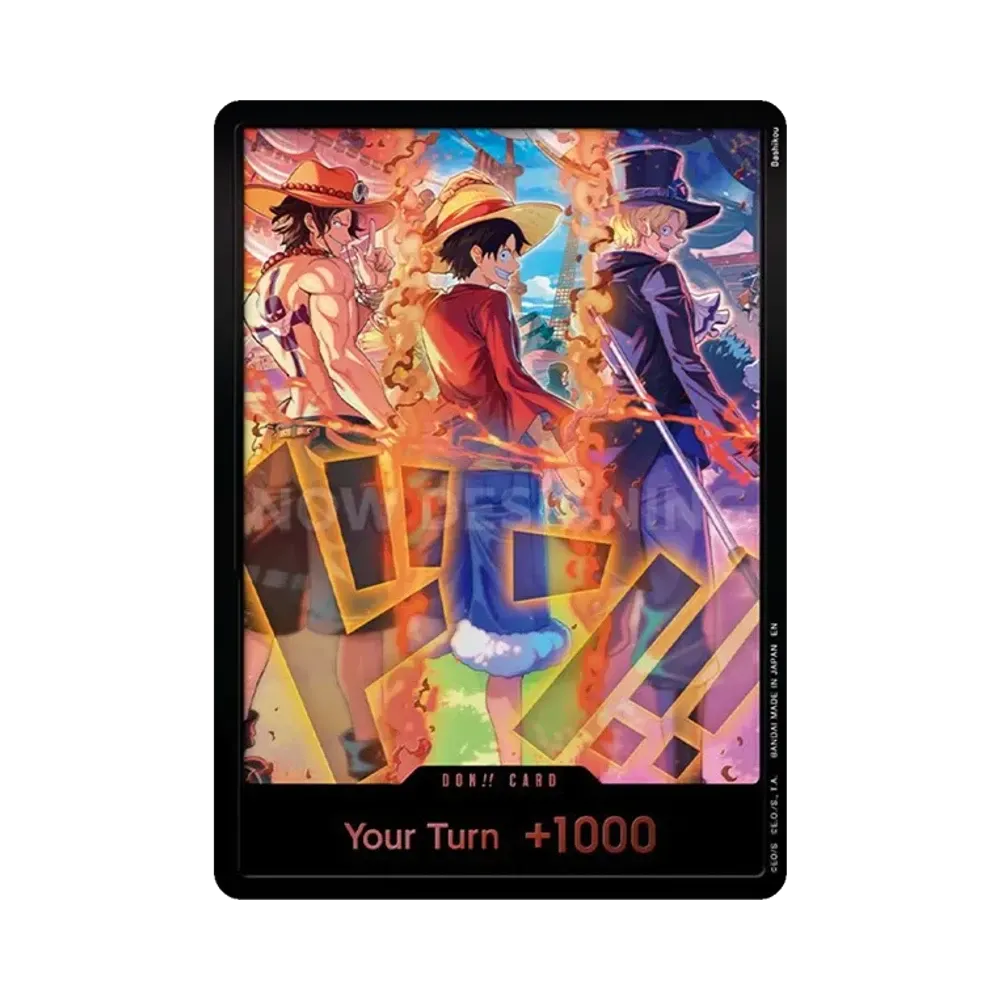 DON!! Card (Ace & Sabo & Luffy) :Unopened set of 10 Cards [EN](ANNIVERSARY SET "English Version 3rd Anniversary Set")