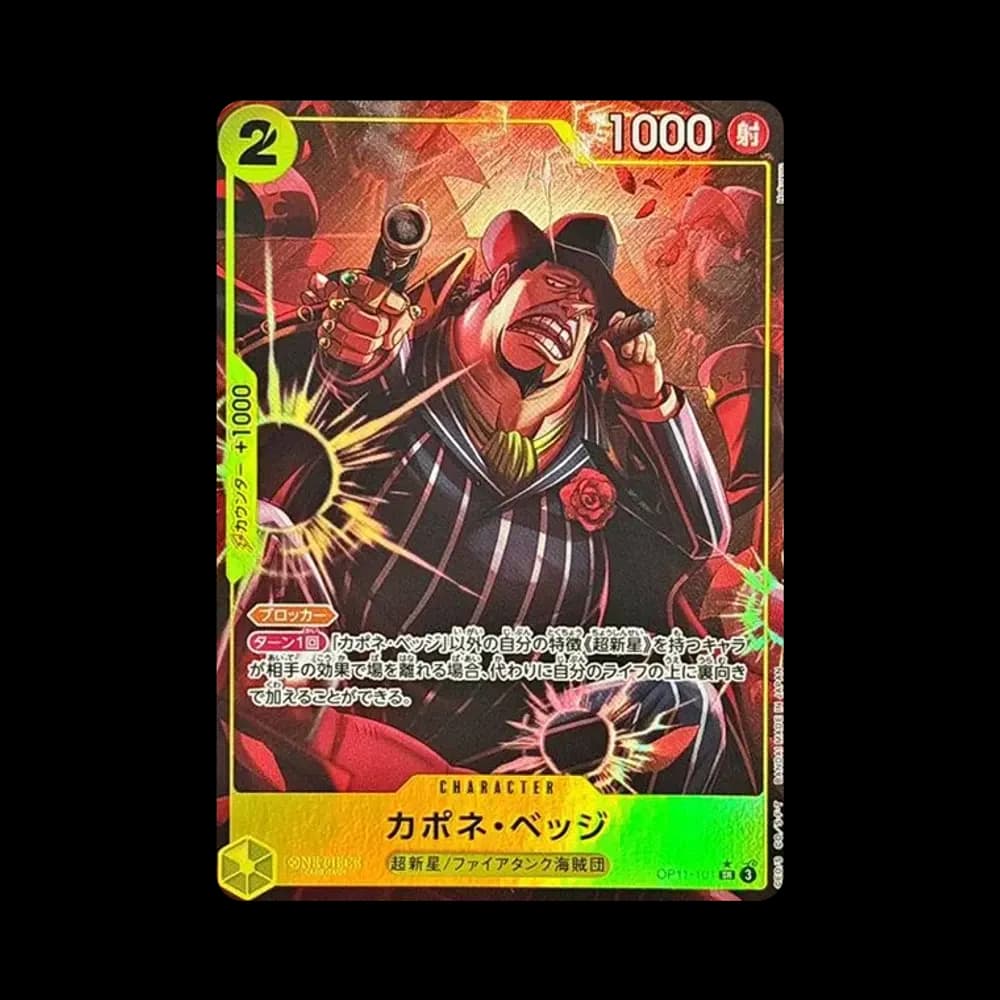 Capone"Gang"Bege SR-P [OP11-101](Booster Pack "A Fist of Divine Speed")