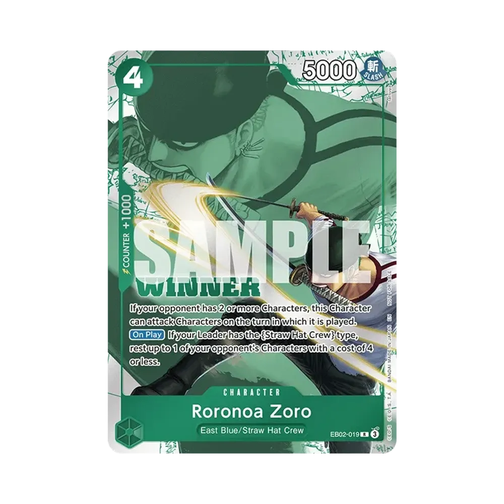 Roronoa Zoro R [EB02-019] [EN](Promotional Card "Winner Pack 2025 Vol.3")
