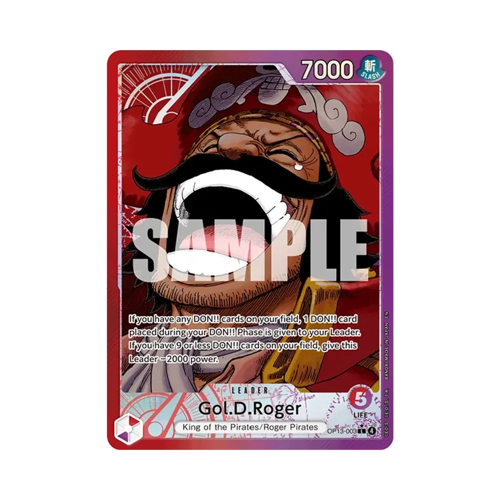 Gol.D.Roger L-P [OP13-003] [EN](Booster Pack "CARRYING ON HIS WILL")