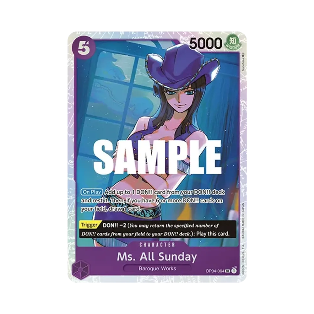 Ms. All Sunday SR [OP04-064] [EN](Booster Pack "Kingdoms Of Intrigue")