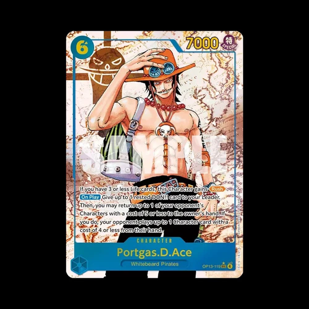 Portgas.D.Ace SEC-P [OP13-119] [EN](Booster Pack "CARRYING ON HIS WILL")