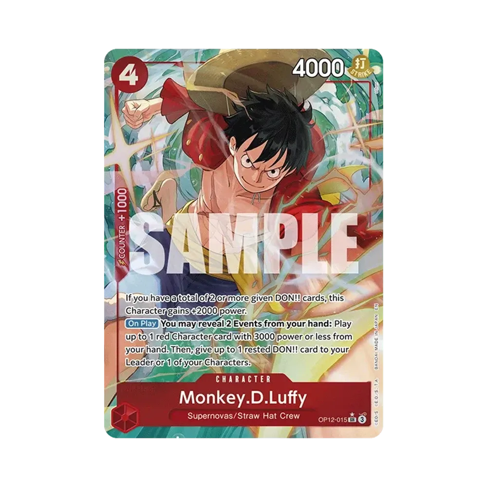 Monkey.D.Luffy SR-P [OP12-015] [EN](Booster Pack "LEGACY OF THE MASTER")