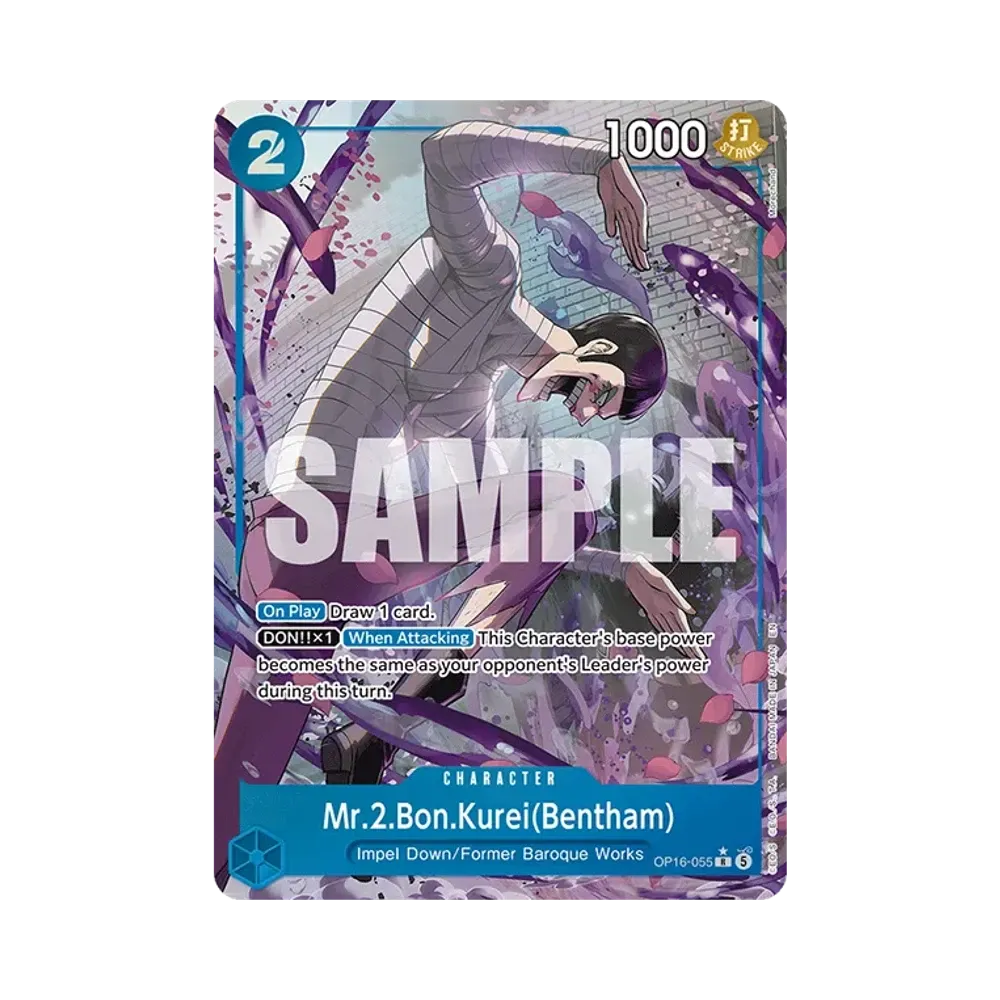 Mr.2.Bon.Kurei(Bentham) R-P [OP16-055][EN](Booster Pack "THE TIME OF BATTLE")