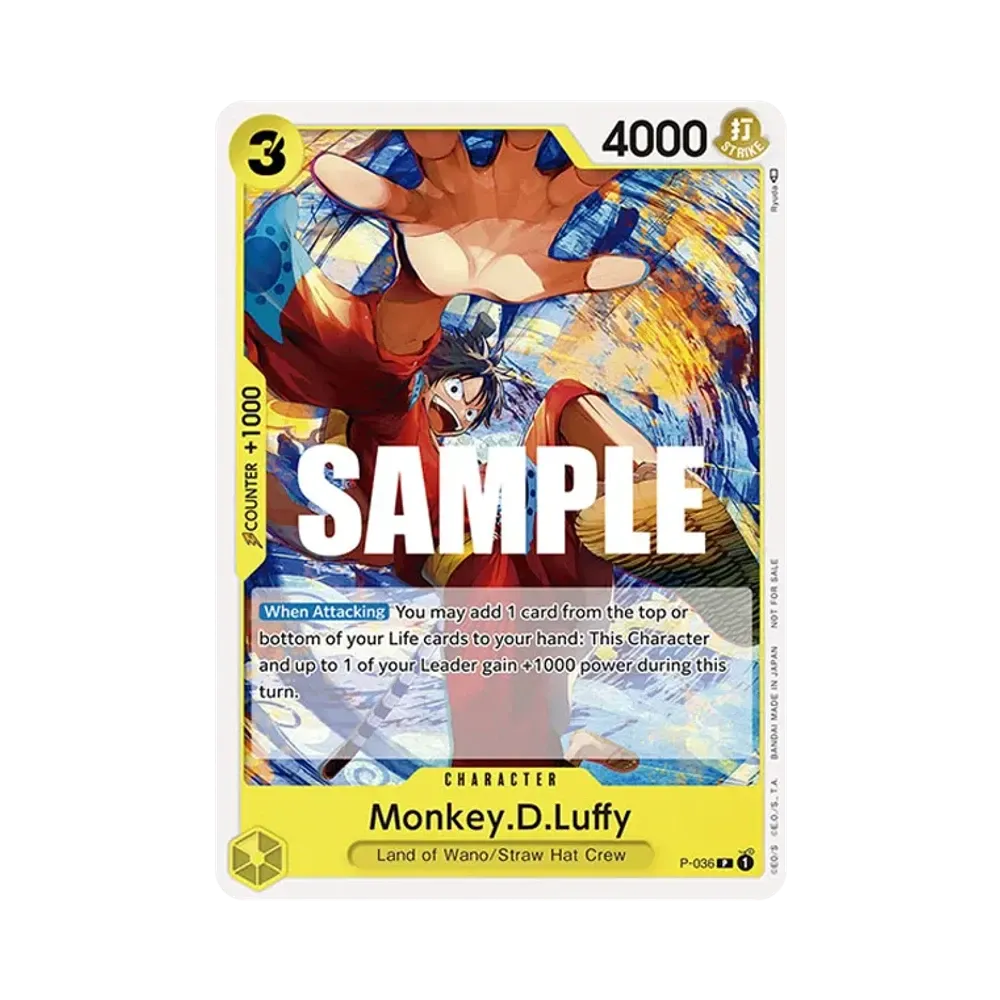 Monkey.D.Luffy P [P-036] [EN](Promotional Card "Pre-Release Kingdoms Of Intrigue")