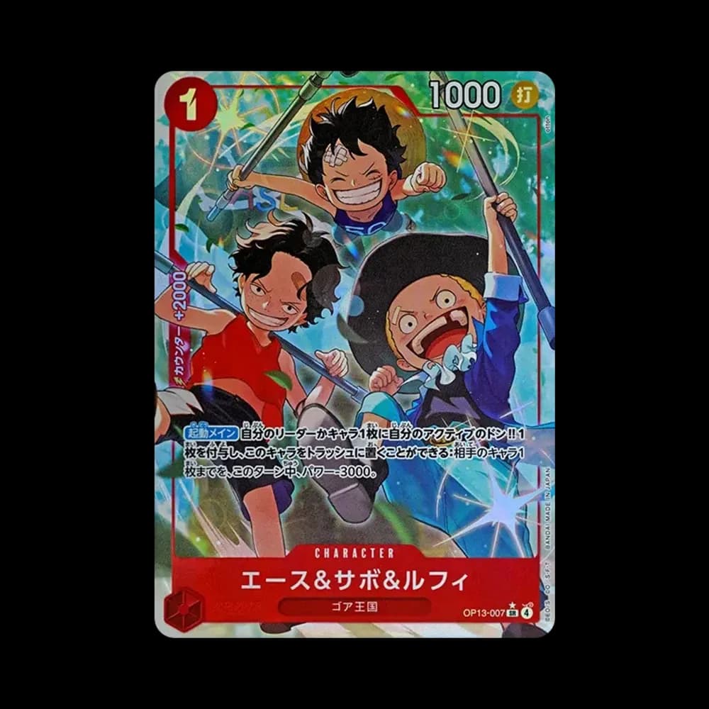 Ace & Sabo & Luffy SR-P [OP13-007](Booster Pack "CARRYING ON HIS WILL")