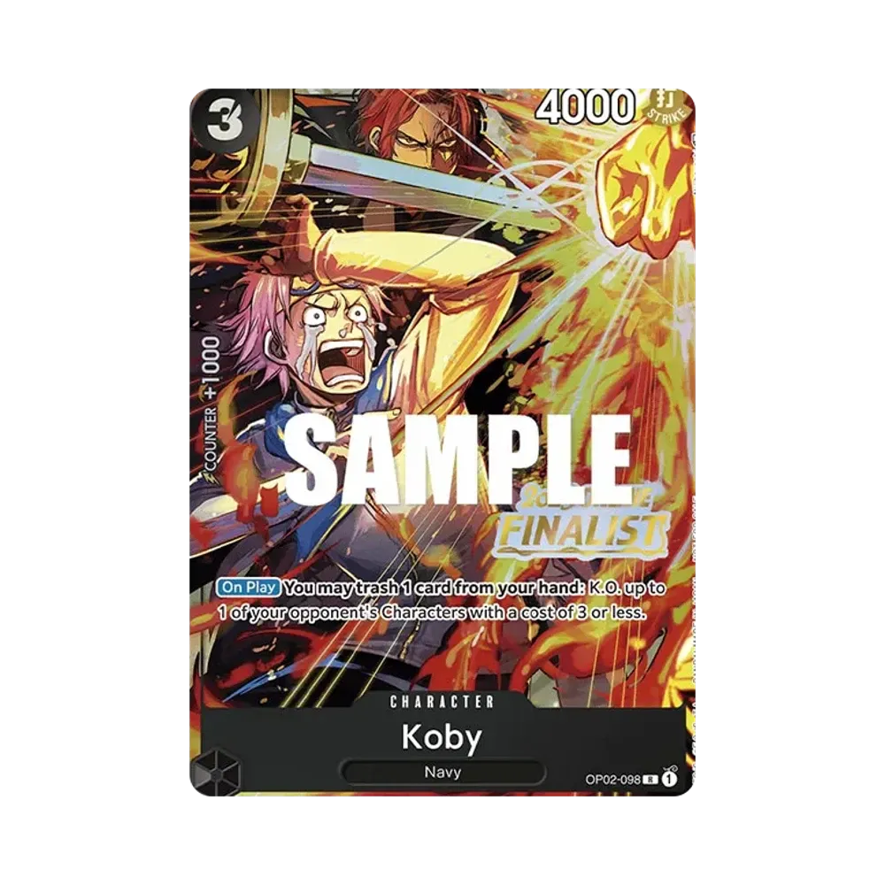 Koby R [OP02-098] [EN](Promotional Card "Online Regional 2023 Finalist Card Set")