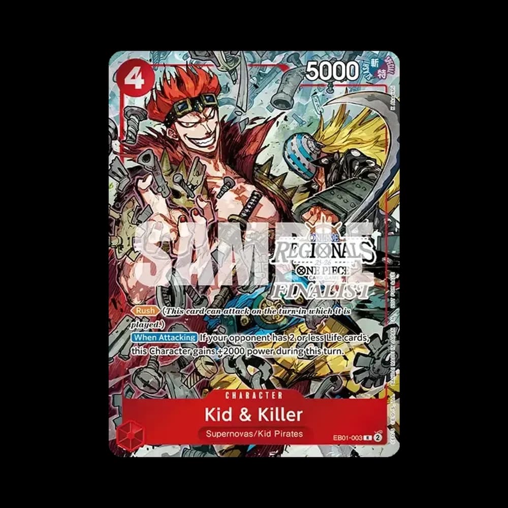 Kid & Killer R [EB01-003] [EN](Promotional Card "Online Regional Finalist Card Set 2025 Vol.2")