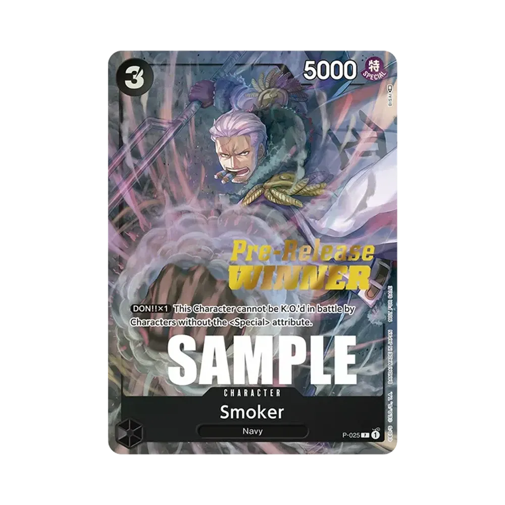 Smoker P [P-025] [EN](Promotional Card "OP-02 Pre-Release Tournament")