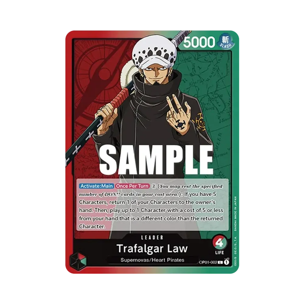 Trafalgar Law L [OP01-002] [EN](Booster Pack "ROMANCE DAWN")