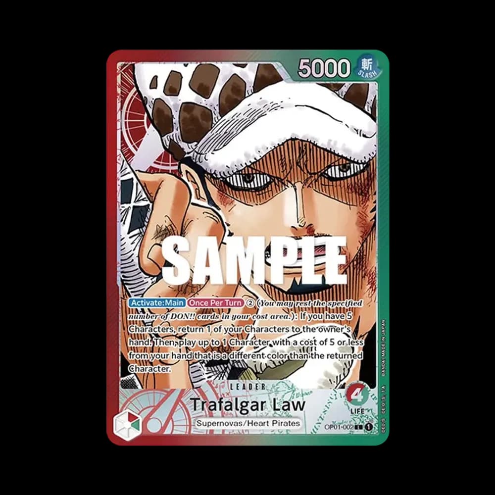 Trafalgar Law L-P [OP01-002] [EN](Booster Pack "ROMANCE DAWN")
