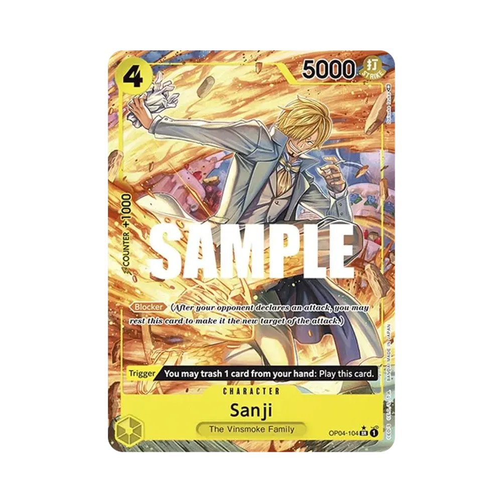 Sanji SR-P [OP04-104] [EN](Booster Pack "Kingdoms Of Intrigue")
