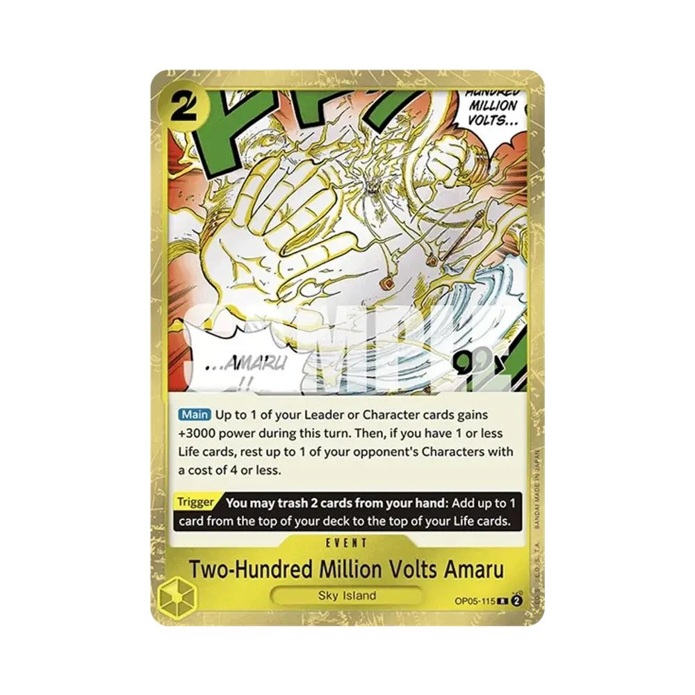 Two-Hundred Million Volts Amaru R : Pirate Flag Foil [OP05-115] [EN](Premium Booster "ONE PIECE CARD THE BEST")