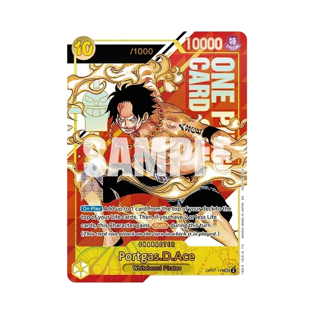 Portgas.D.Ace : Opened SEC-P [OP07-119] [EN](Promotional Card "Championship 25-26 Offline Regionals Season 1")