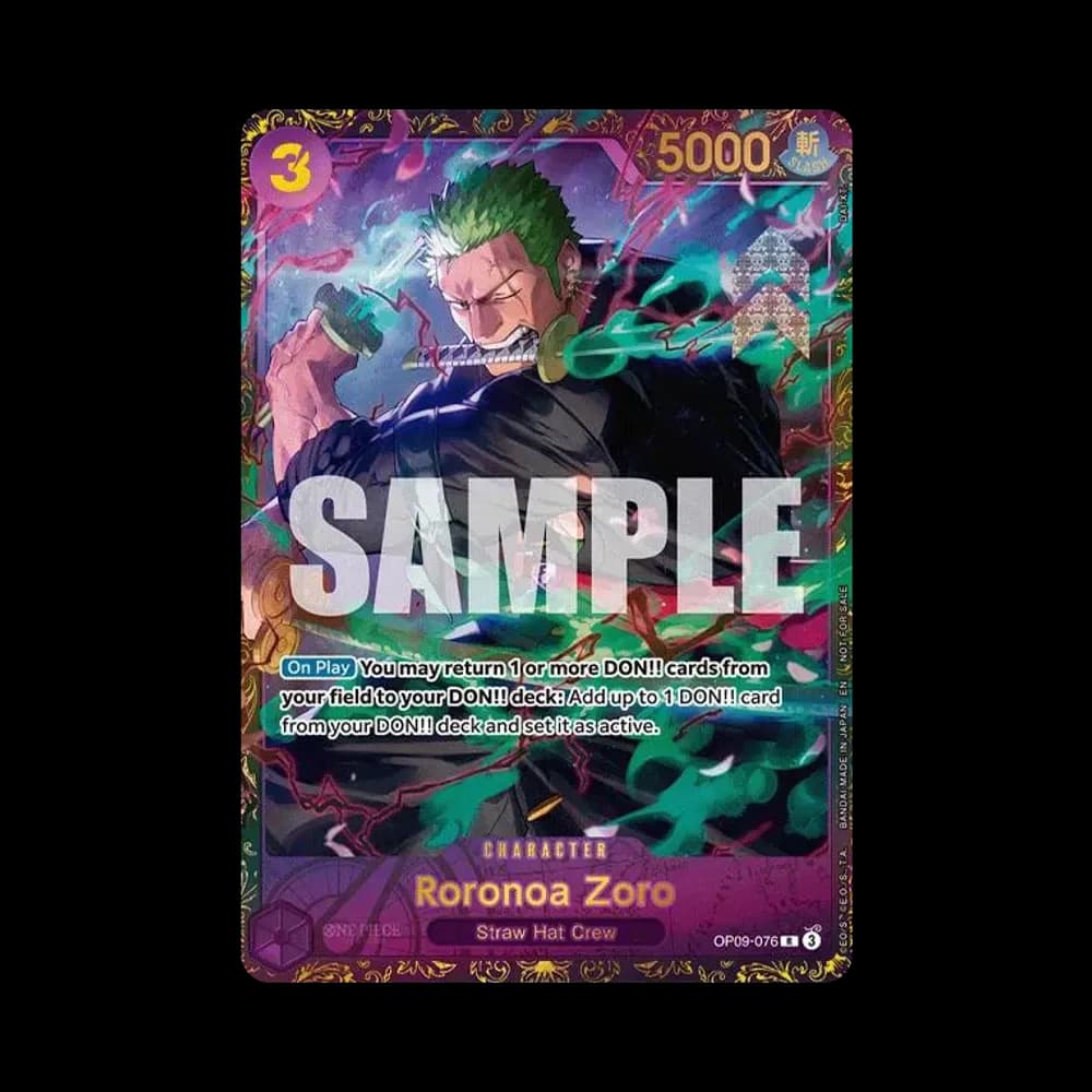 Roronoa Zoro R [OP09-076] [EN](Promotional Card "Championship 25-26 Offline Regionals Season 1 Top 16")