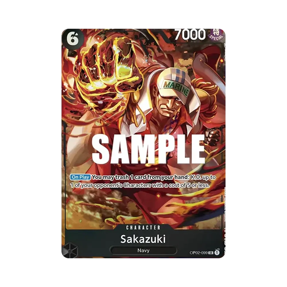 Sakazuki SR-P [OP02-099] [EN](Booster Pack "Paramount War")