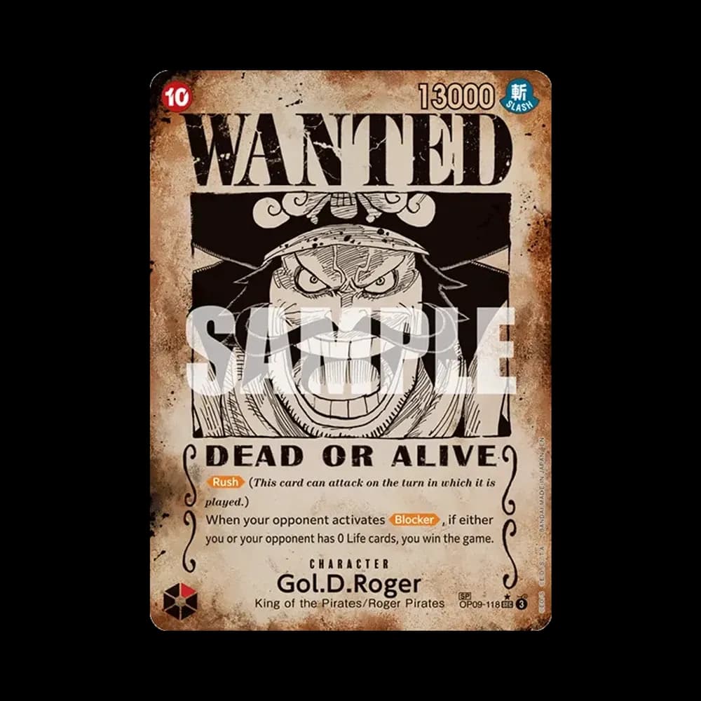 Gol.D.Roger : Wanted SEC-SPC [OP09-118] [EN](Booster Pack "CARRYING ON HIS WILL")