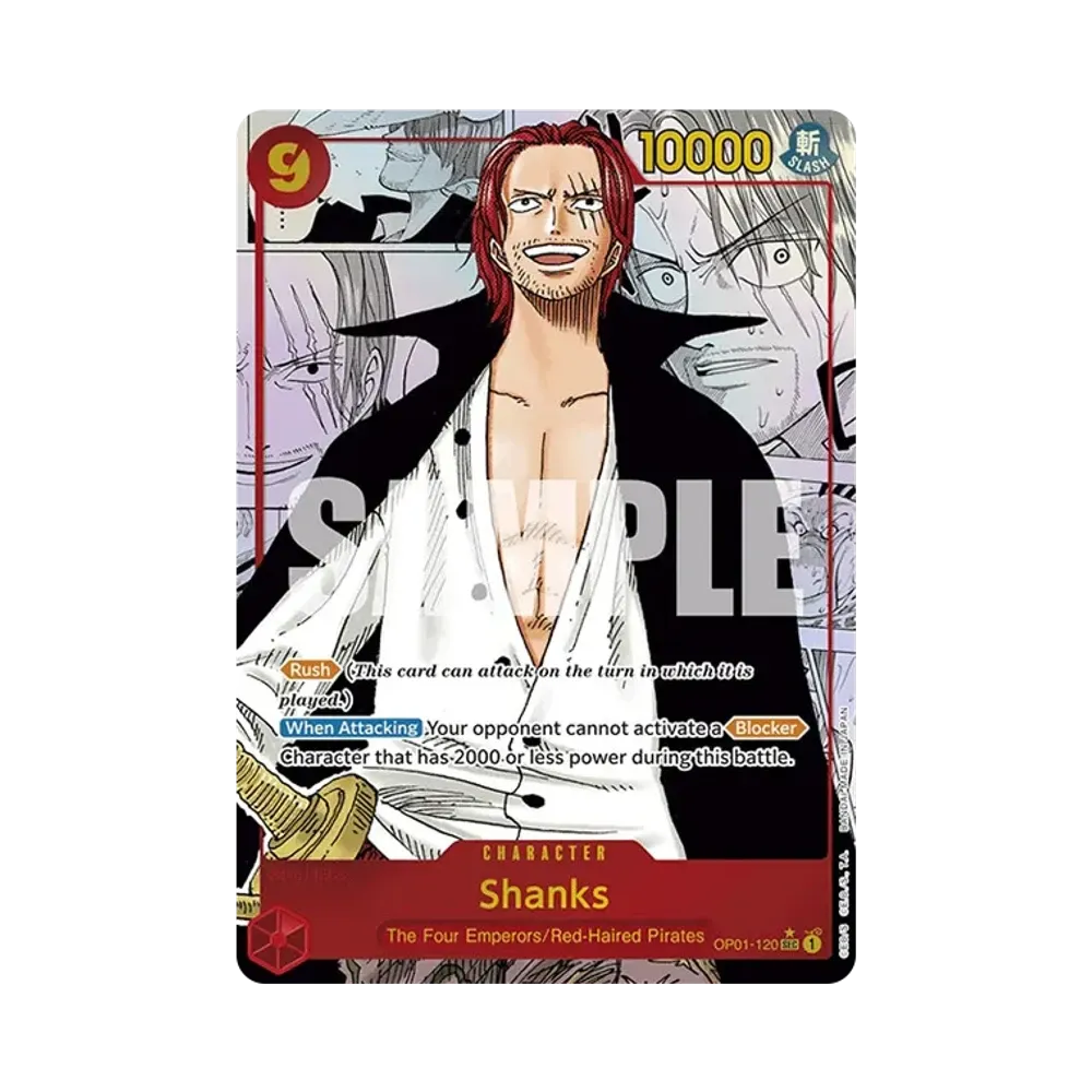Shanks SEC-SP (Comic Parallel) [OP01-120] [EN](Premium Booster "ONE PIECE CARD THE BEST")