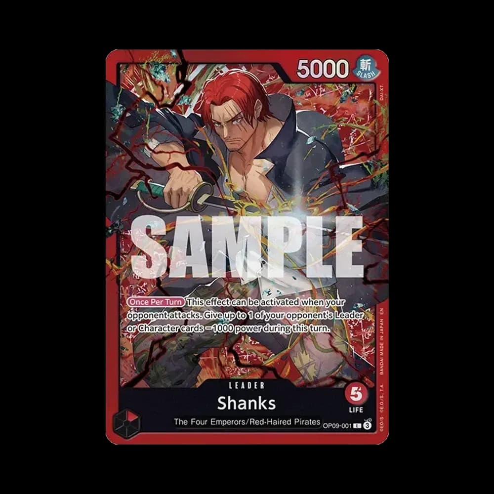 Shanks L [OP09-001] [EN](Start Deck "RED Shanks")